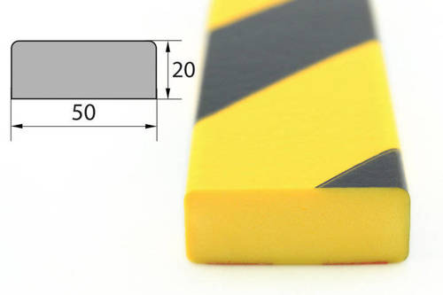 Elastyczny profil ostrzegawczo-ochronny KNUFFI typ D (1000 mm)